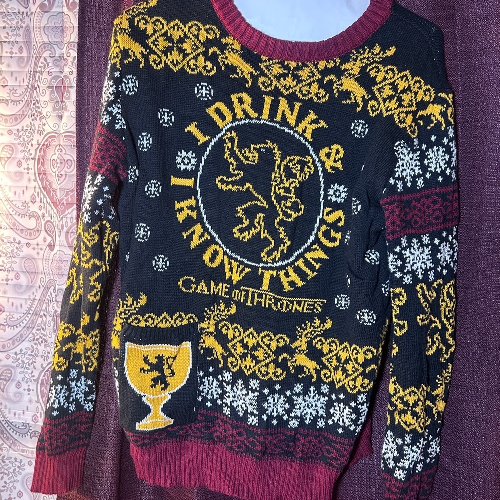 Black and Gold Sweater
